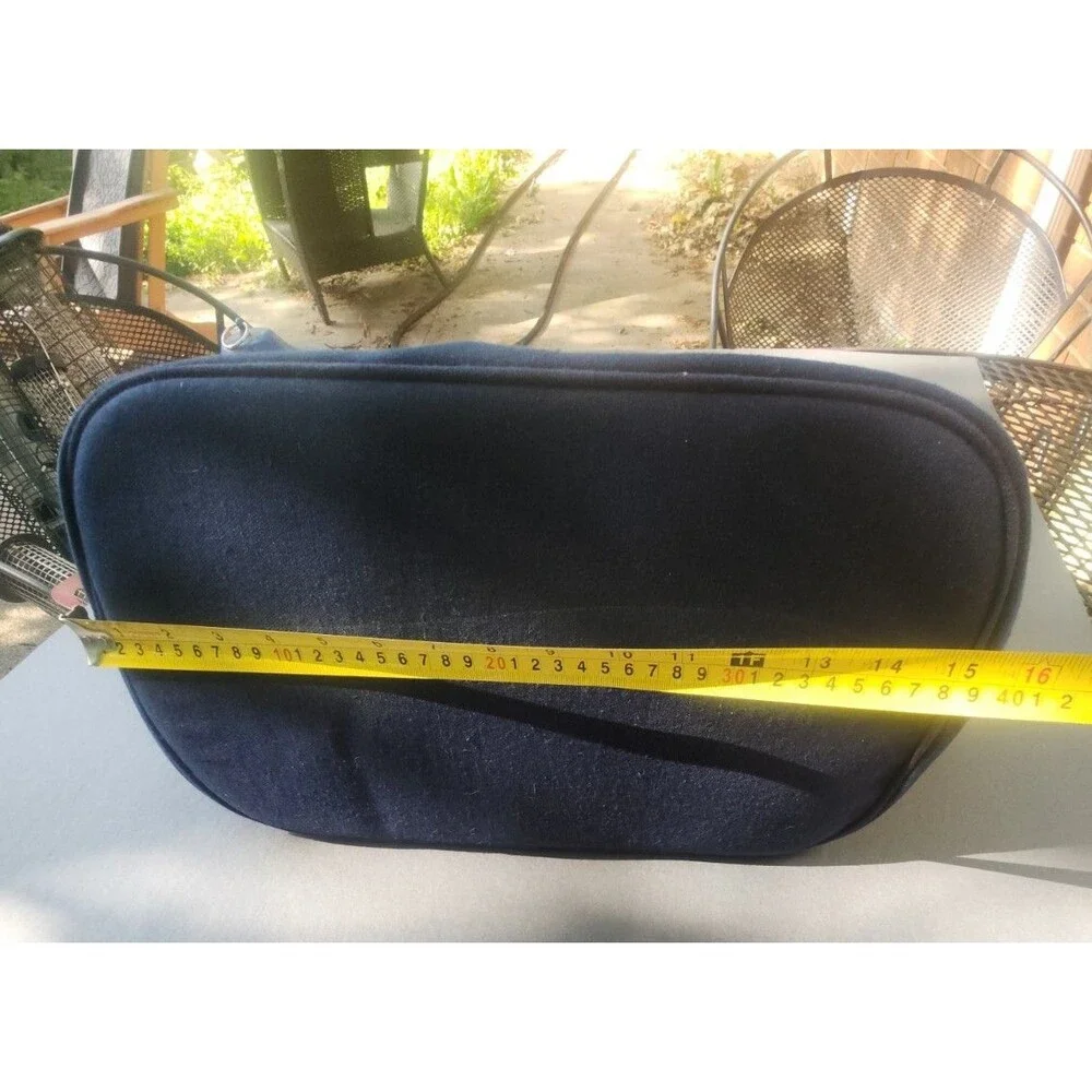 Morgan Stanley Scarborough & Tweed Canvas Snap Boat Tote Bag – Navy Trim